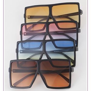 Square frame large sunglasses